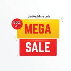 Free vector abstract sale promotion banner template