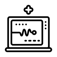 cardiogram machine icon