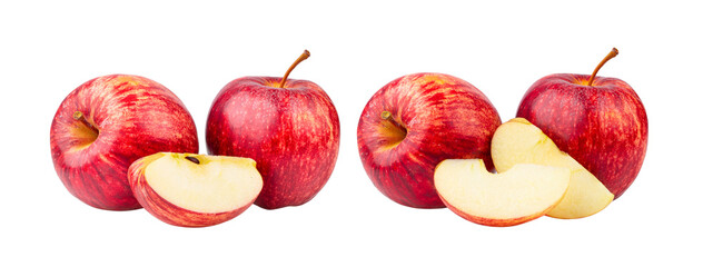 red apple on  transparent png