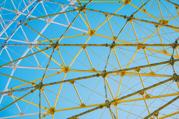 Iron Structure Of The Ferris Wheel