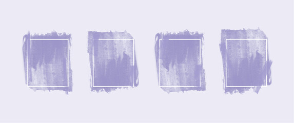 Naklejka premium Abstract grunge vector set illustration, rectangle grunge brush vector set, hand-drawn grunge brush, grunge set. Suitable for banner, background, typography.