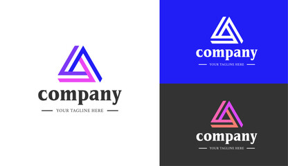 Modern Company Logo Vector Design Element For Your Company Logo. Flat Vector Company Logo Design Template Element