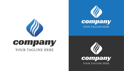 Modern Company Logo Vector Design Element For Your Company Logo. Flat Vector Company Logo Design Template Element