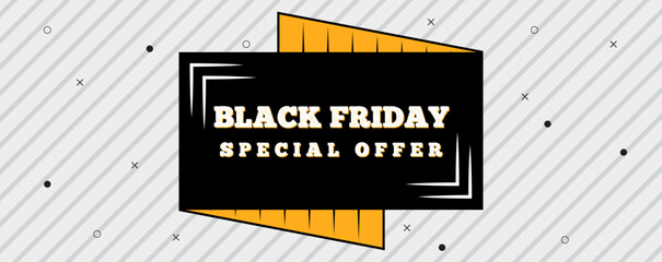 Black Friday special offer banner ads design