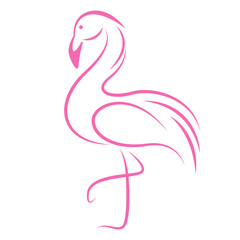 Flamingo line art design