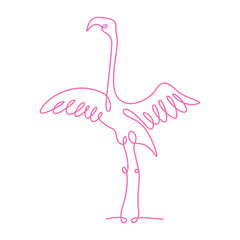 Flamingo line art design