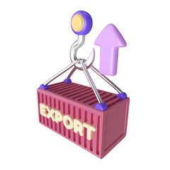 Export 3D Illustration Icon