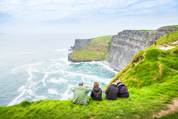 Panorama in Irland Meer Ozean Küste Atlantik Klippen Felsen Landschaft Natur / Ireland, Sea Ocean Coast Atlantic Cliffs Rock Landscape Nature