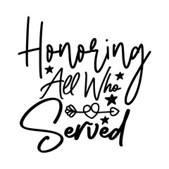 Honoring all who served