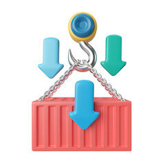 Import 3D Illustration Icon