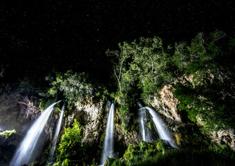 Painting with light at Rifle Falls