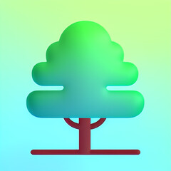 Tree 3D Emoji Icon Set. Contains such Icons as Wood, Plant, Pine, Cactus, Evergreen