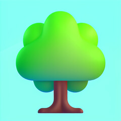 Tree 3D Emoji Icon Set. Contains such Icons as Wood, Plant, Pine, Cactus, Evergreen