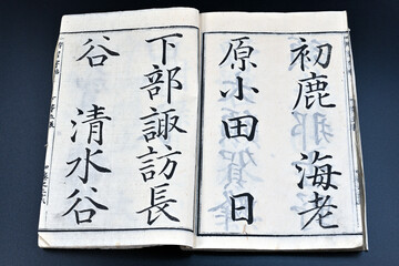 明治時代の習字の教科書