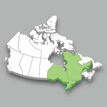 recommend clip art: Central Canada region location within Canada map