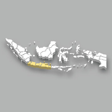 Java region location within Indonesia map