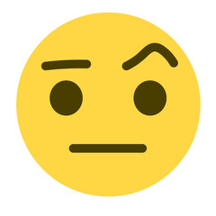 Face with Raised Eyebrow Emoji