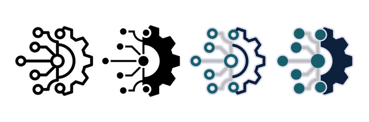Digital technology icon. sign for mobile concept and web design. vector illustration