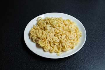 Korean ramen instant noodles, stir fried noodle.