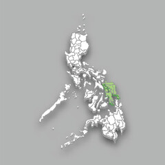 Eastern Visayas region location within Philippines map