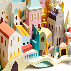 Crafting Urban Landscapes through Paper Art
