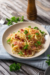 Homemade Spaghetti Algio e Olio
