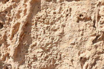 Rough, Dry, Unfinished Sandstone Texture in North Africa