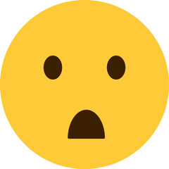 Fototapeta premium Face with Open Mouth Emoji