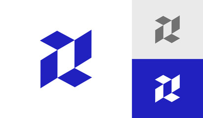 Letter R initial monogram logo design vector - obrazy, fototapety, plakaty