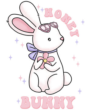Retro Easter Honey Bunny