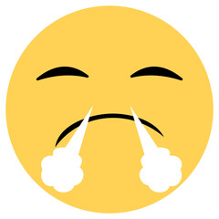 Face with Steam From Nose Emoji