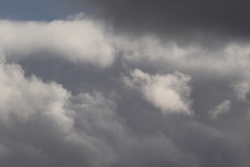 Stormy weather and dark clouds