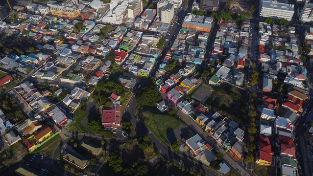 Aerial View Of Bo Kaap, Cape Town South Africa