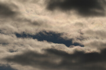 Fototapeta na wymiar Stormy weather and dark clouds