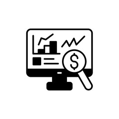 Marketing Research icon in vector.  Illustration 