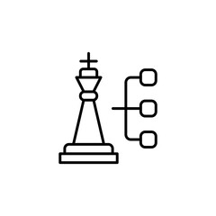 Strategic Choice icon in vector.  Illustration 