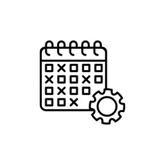 Event Management icon in vector.  Illustration 