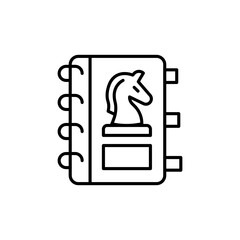 Agenda icon in vector.  Illustration