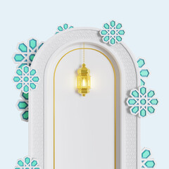 3d ramadan kareem celebration background