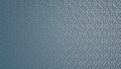 3d blue islamic pattern background