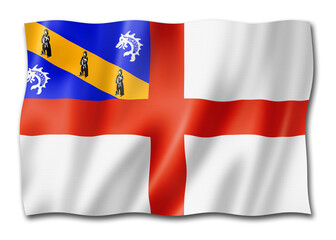 Herm island flag, UK