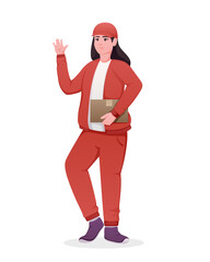 delivery courier people service illustration