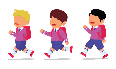 cute school student vector illustration