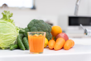 健康と美容のための野菜ジュース
