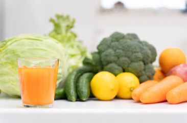 健康と美容のための野菜ジュース