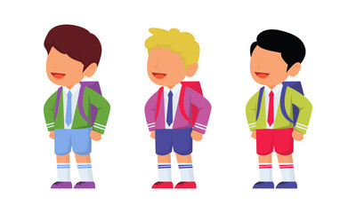 cute school student vector illustration