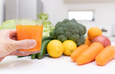 健康と美容のための野菜ジュース