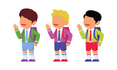 cute school student vector illustration