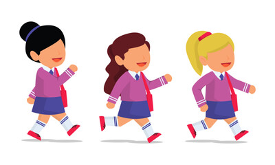 cute school student vector illustration
