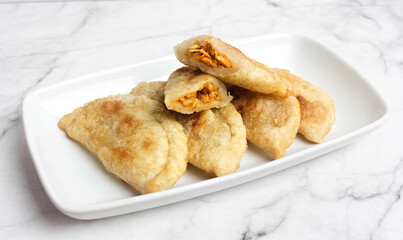 Cireng filled with spicy chicken, a delicious Bandung specialty